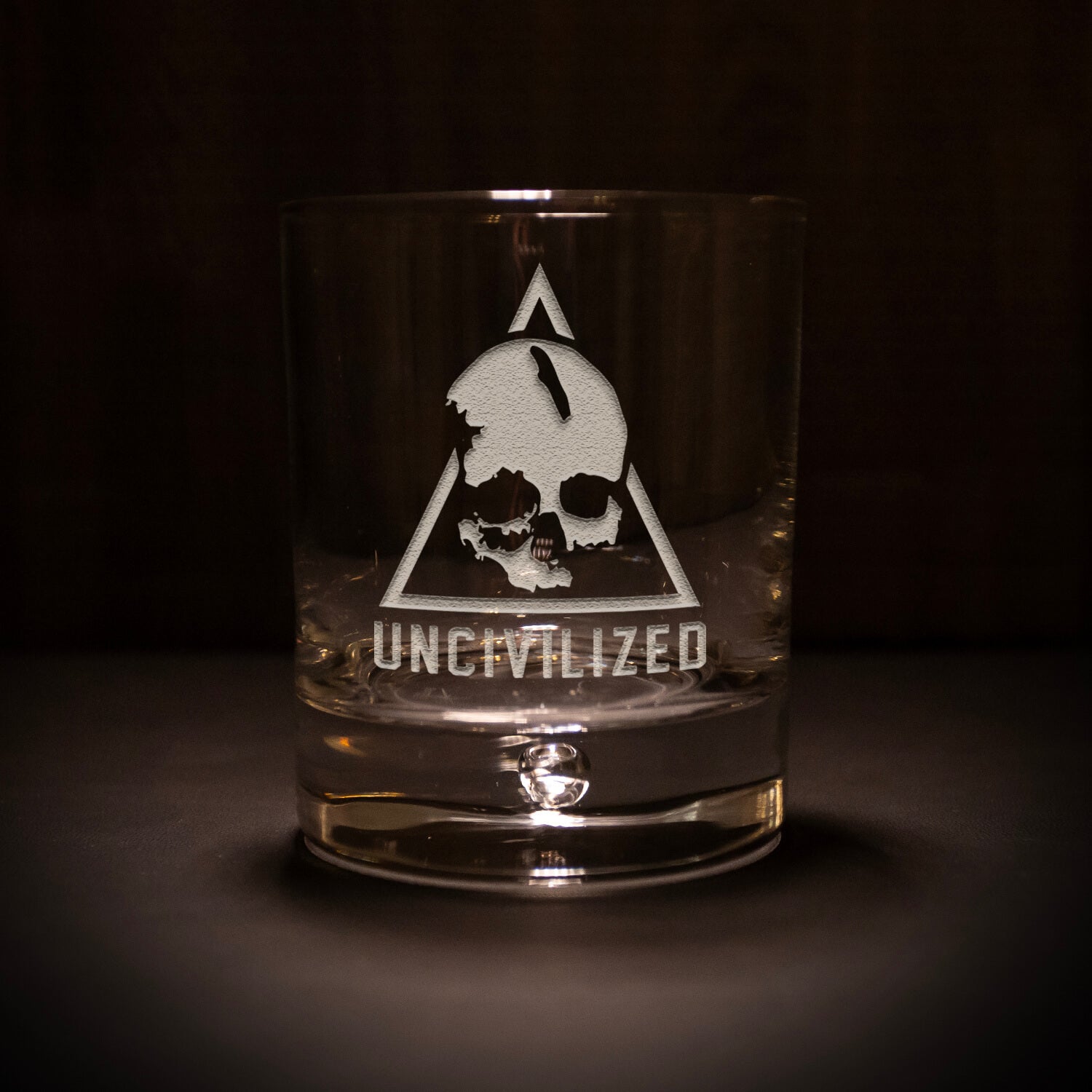 Uncivilized Rocks Glass