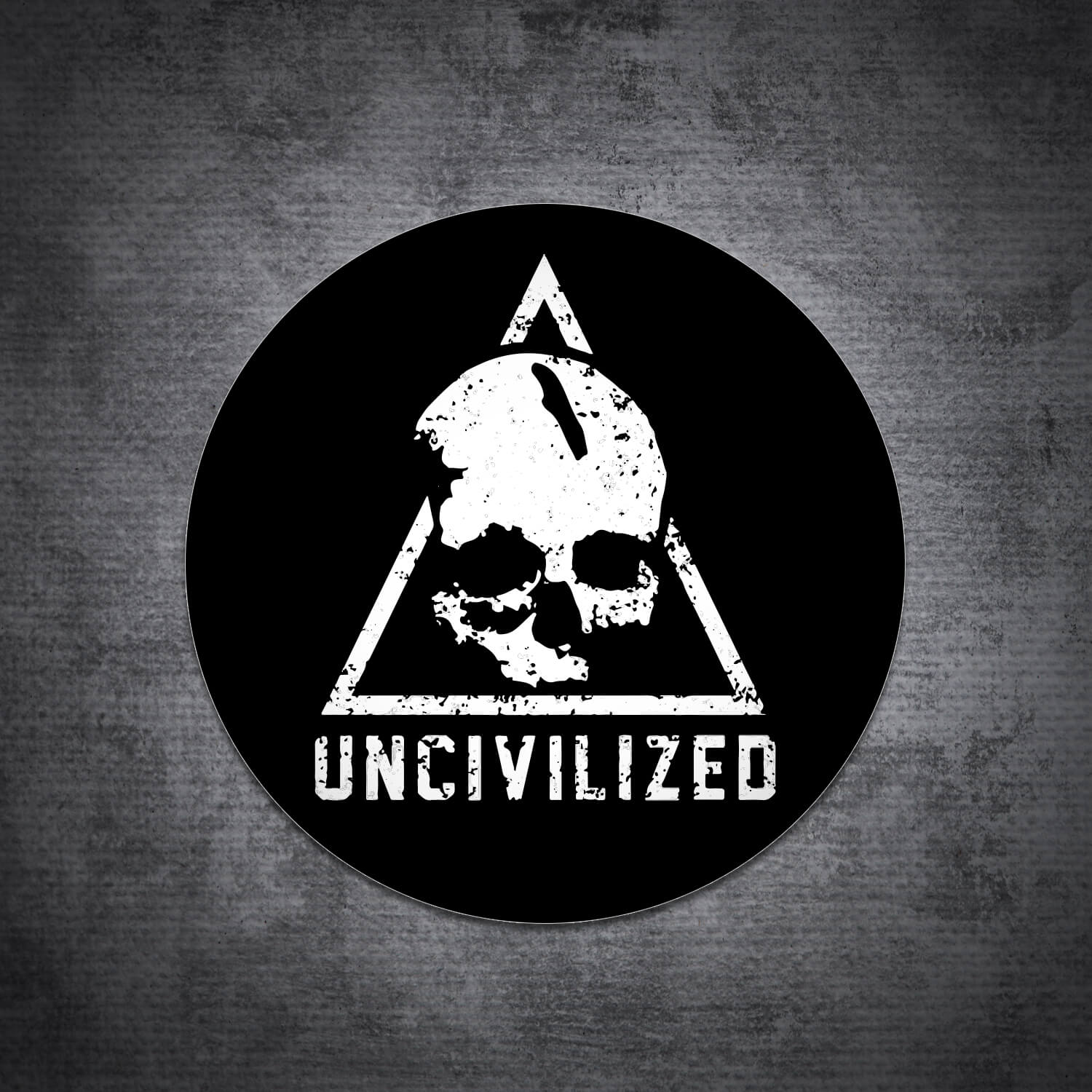 Uncivilized Sticker (Black)